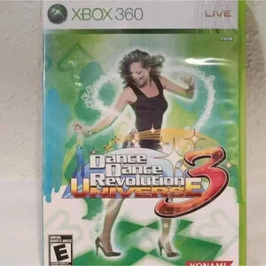 Dance‎ Dance Revolution Universe 3 For Microsoft XBOX 360 Game Case Booklet